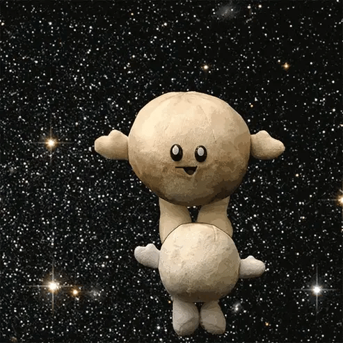 Pluto & Charon Buddy Plush Set 4-5"
