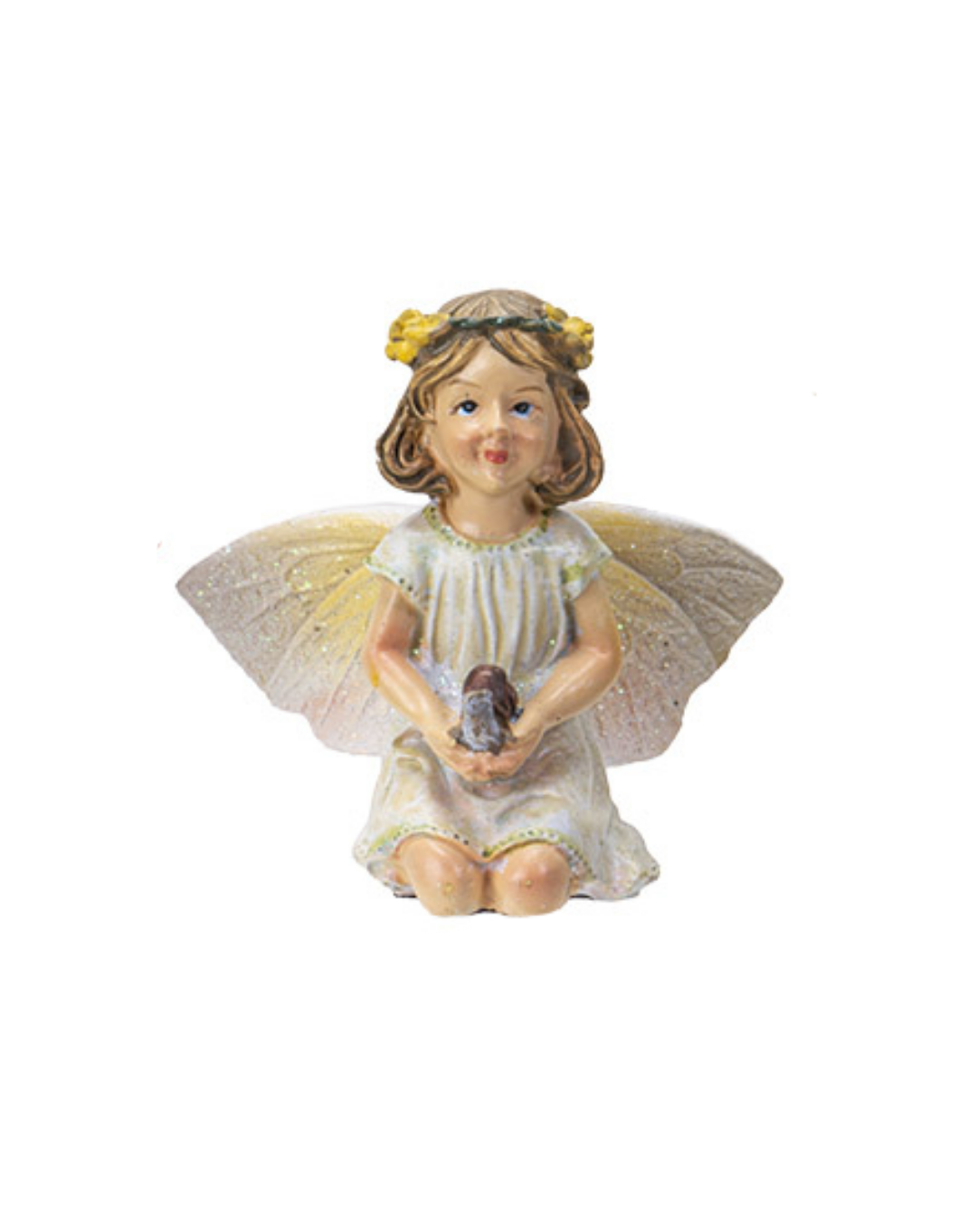 Fairy Girl with Flower Crown (4")