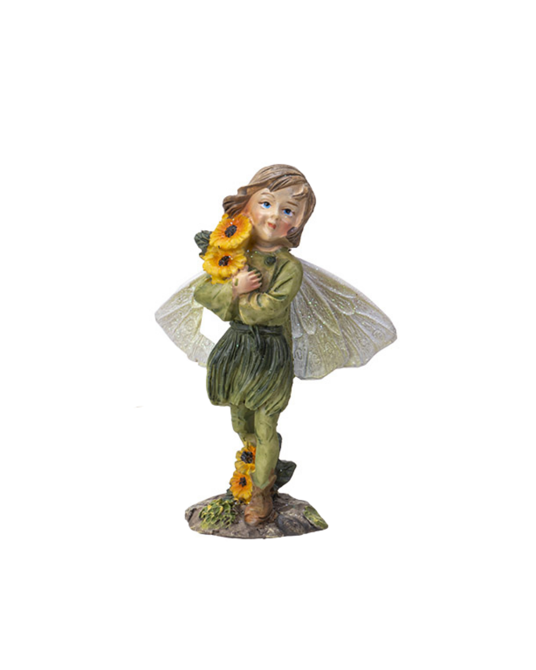 Fairy Girl with Sunflowers (4")