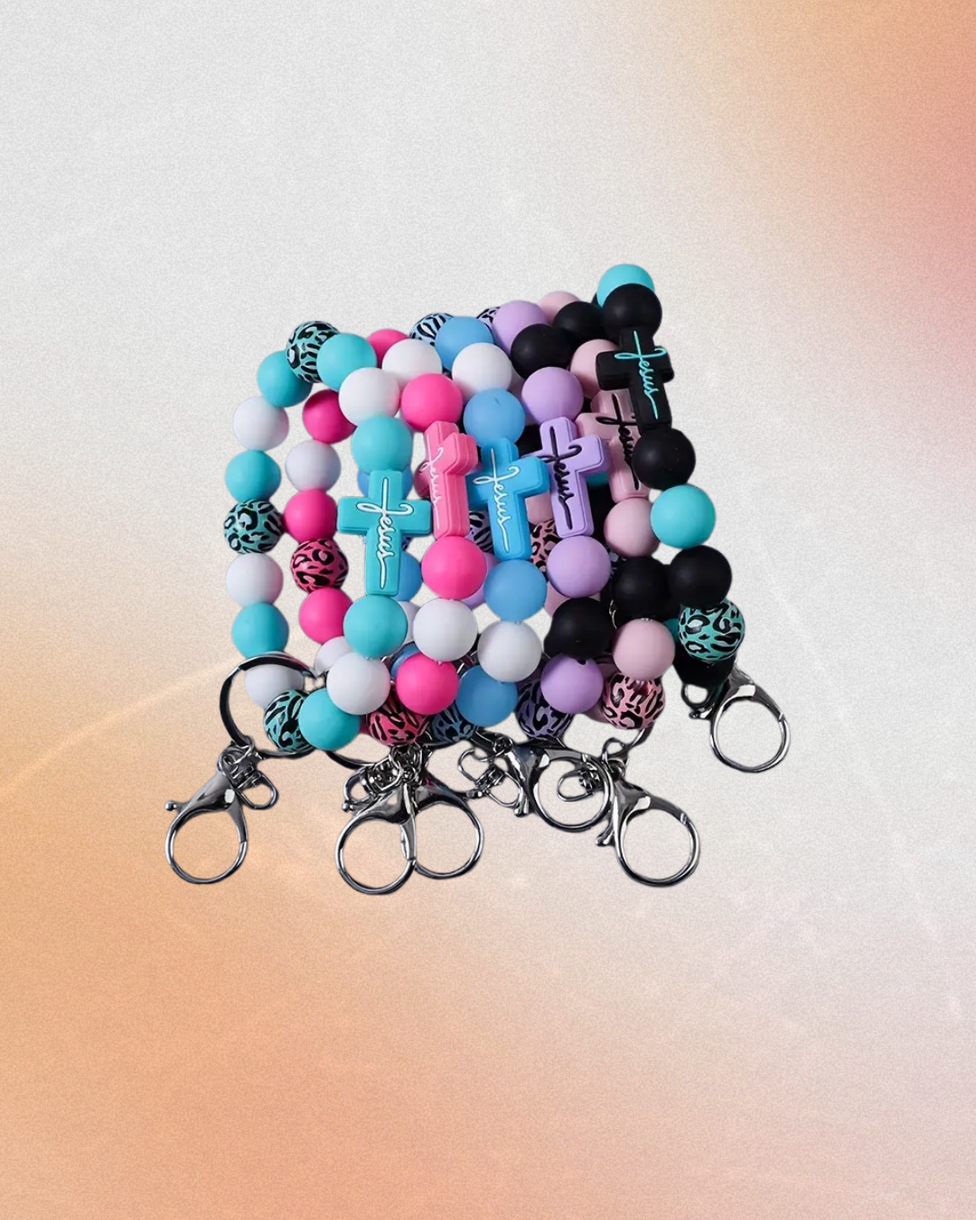 Cross Wrist Keychain - Silicone