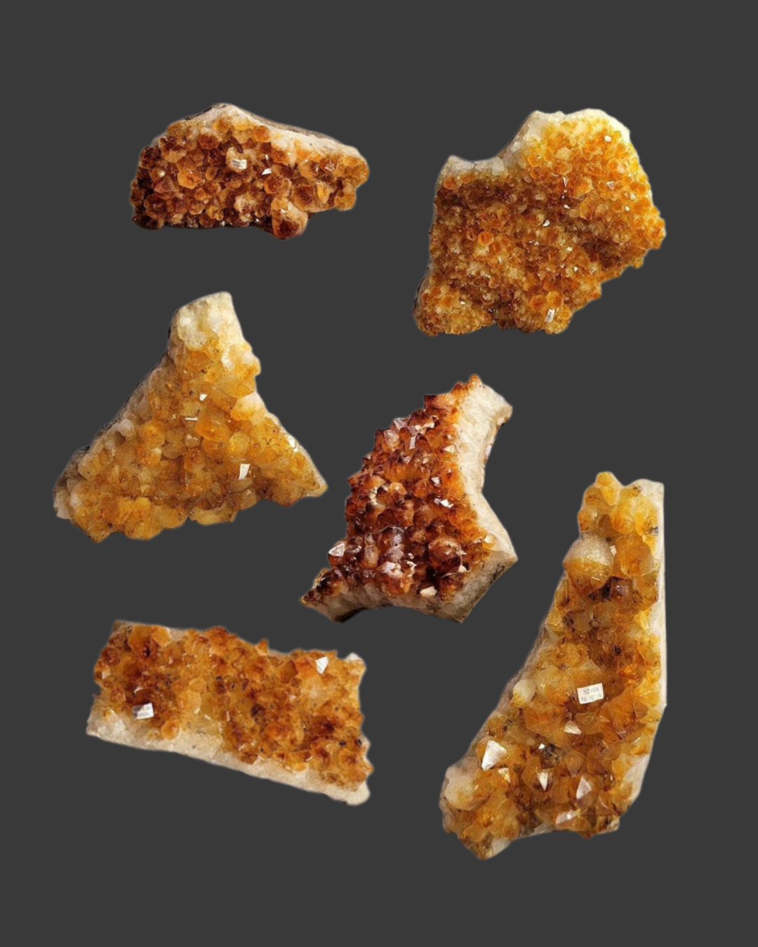 Natural Citrine Cluster