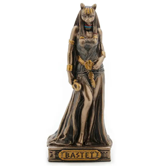 Bastet - Mini Egyptian Goddess Statue (3.5"H)