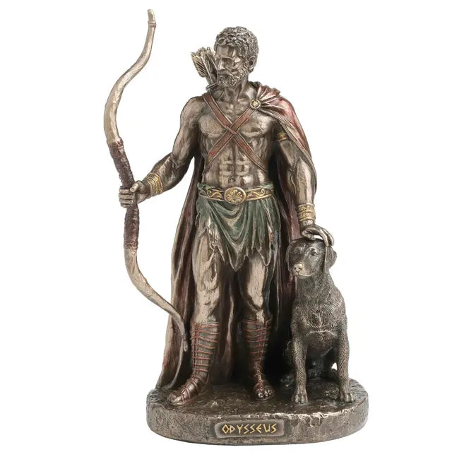 Odysseus and Argos Statue (6.75"H)