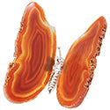 Agate Slice Butterfly (3-4")