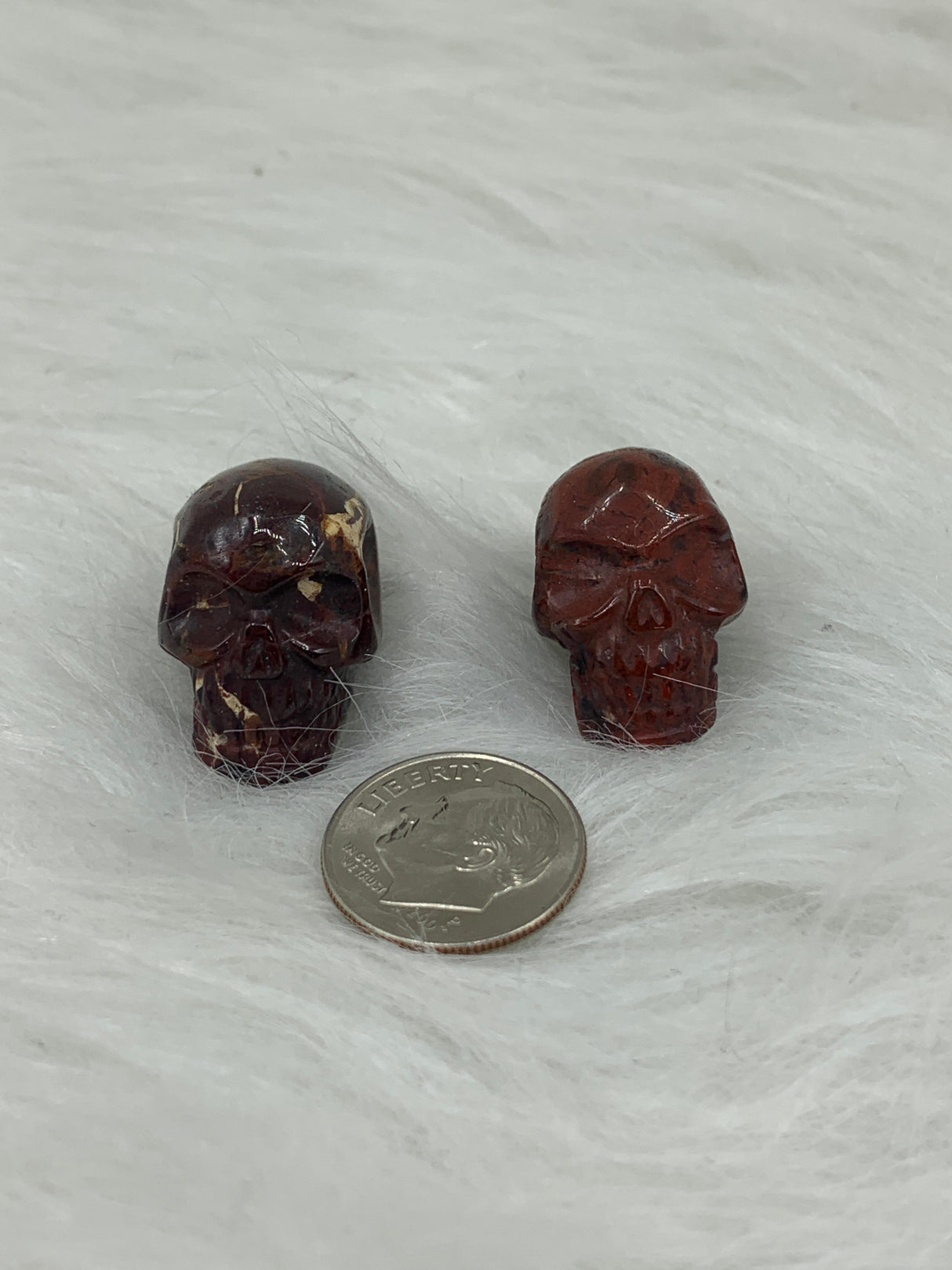 Mini Breciated Jasper Skull