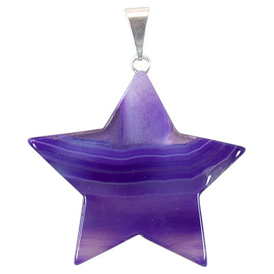 Agate Star Necklace - Assorted Color
