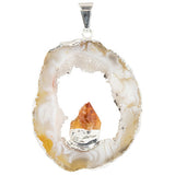 Geode Slice with Citrine Necklace