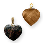 Assorted Gemstone Heart Necklace