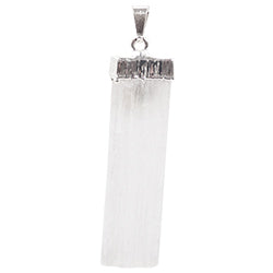 Selenite Silver-Plated Necklace