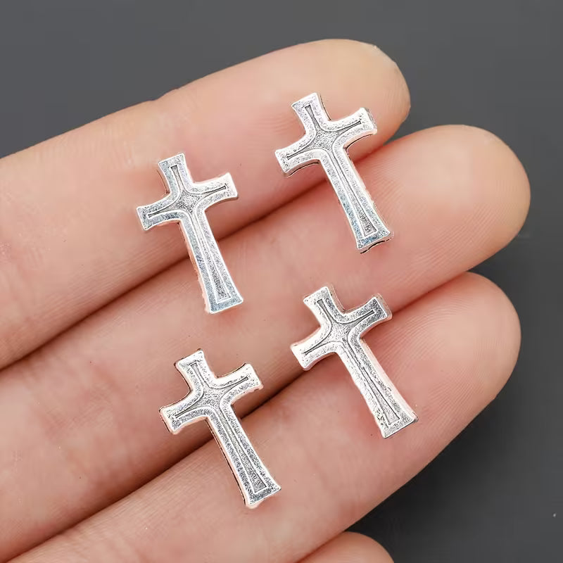 Metal Cross Bead (Pack of 5)