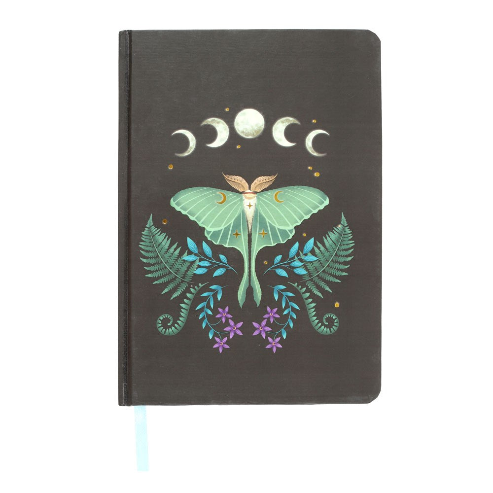 Dark Forest Moth Notebook Journal