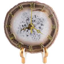 Agate Slice Clock