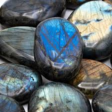 Labradorite Palm Stone - A Quality