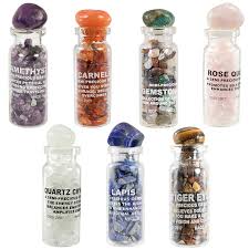 Gemstone Bottles w/ Tumbled Cork