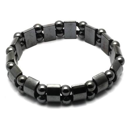 Hematite Rectangle Bracelet (0.75")