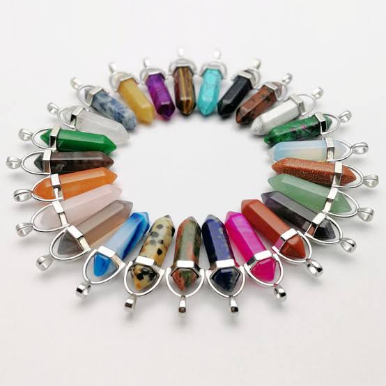 Gemstone Point Necklace - Assorted
