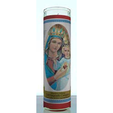 7 Day Candle - Sacred Heart of Mary Red