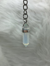 Gemstone Point Plated Keychain