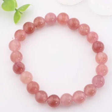 Strawberry Quartz Bracelet 8mm