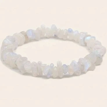 Rainbow Moonstone Chip Bracelet