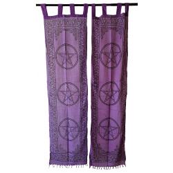 Triple Pentagram - Curtain Pair (22x72")