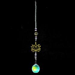 Crystal Lotus Suncatcher (11"L)